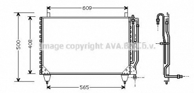 AVA QUALITY COOLING ms5299 -  Конденсатор, кондиционер